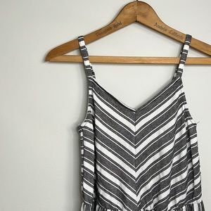 Black & White Chevron Stripe Sundress Universal Thread Small SM